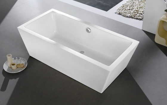Lightweight Free Standing Bathtub , Adult Japases Deep Soaking Tub Freestanding