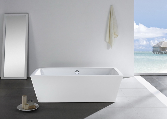 Lightweight Free Standing Bathtub , Adult Japases Deep Soaking Tub Freestanding